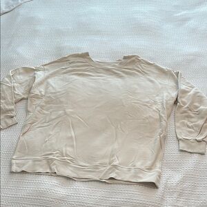 Perfectly Overaized Crew Cream Sweatshirt
